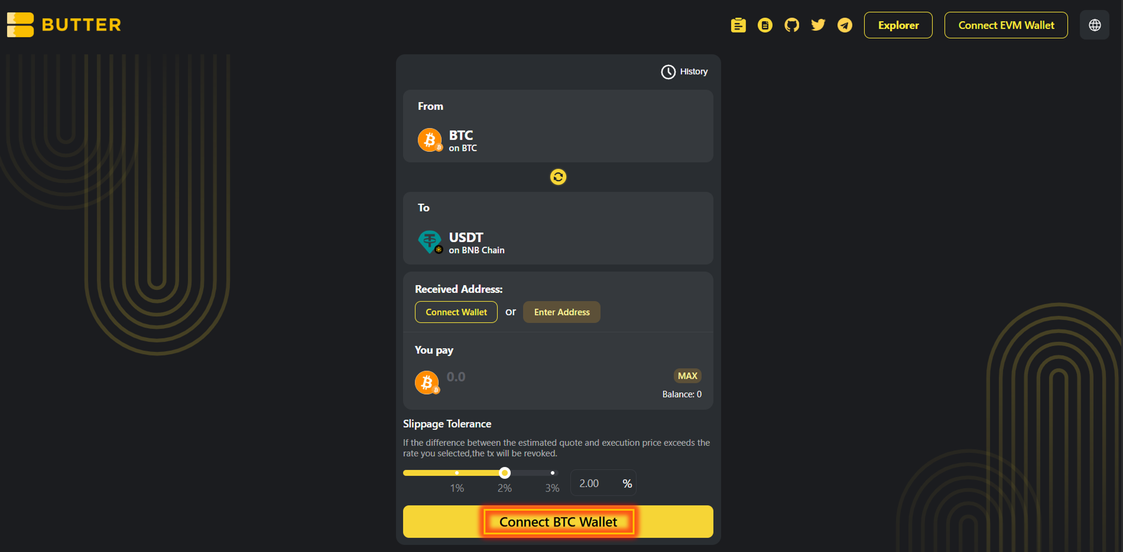 Connect BTC Wallet
