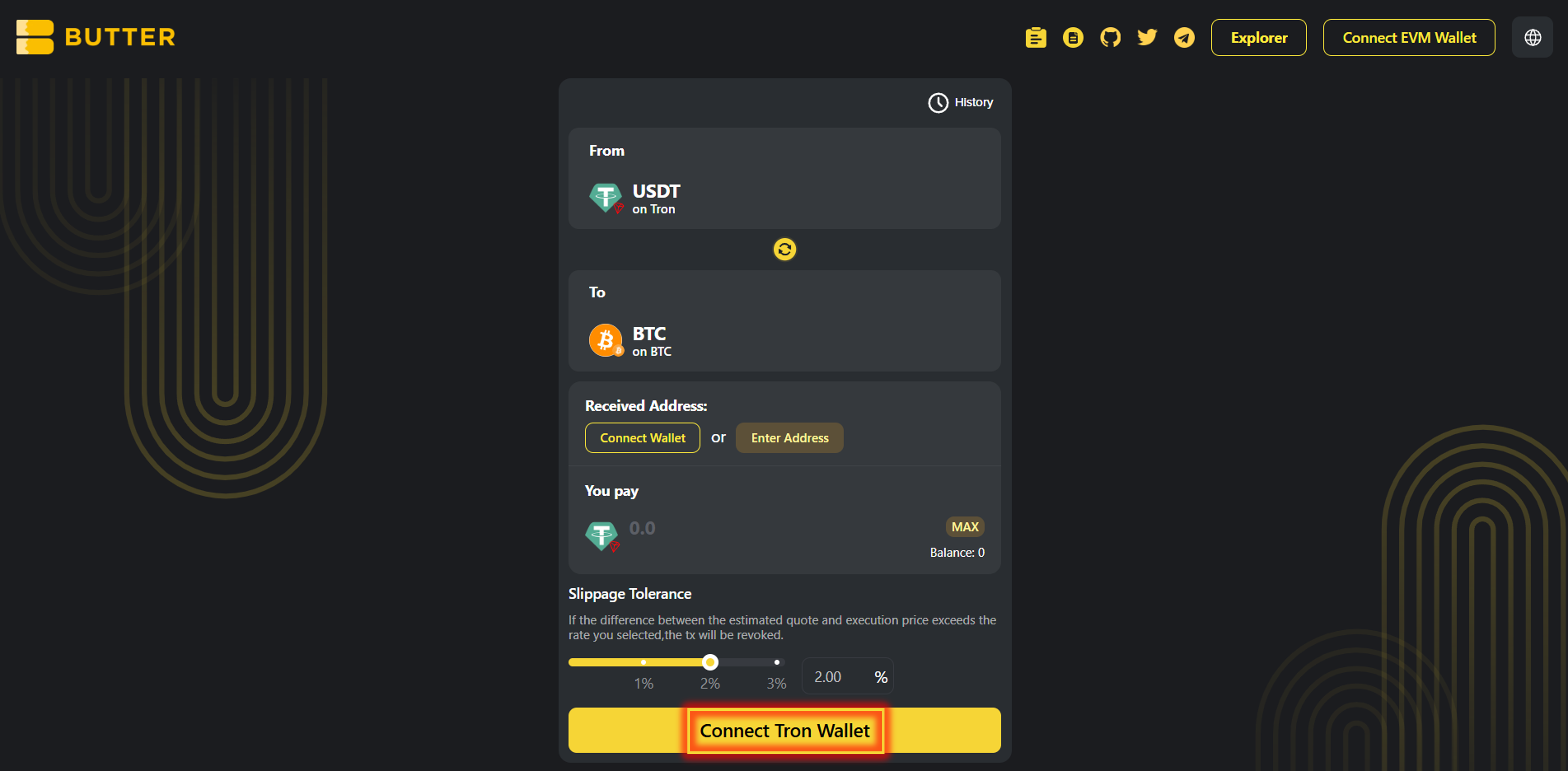 Connect Tron Wallet